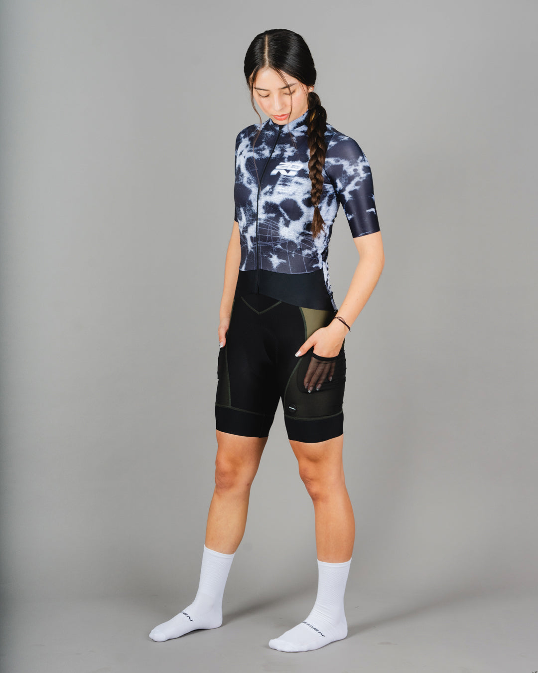 Jersey de Ciclismo Dama Manga Corta Dark