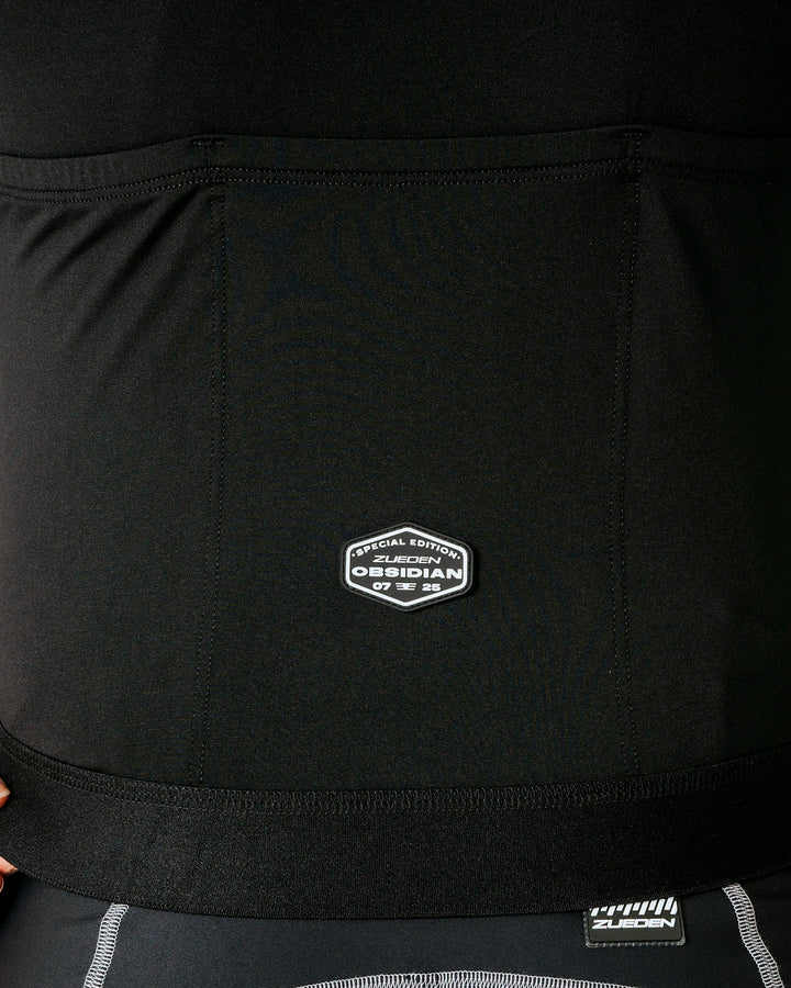 Jersey de Ciclismo Hombre Manga Corta Negro Carbonite