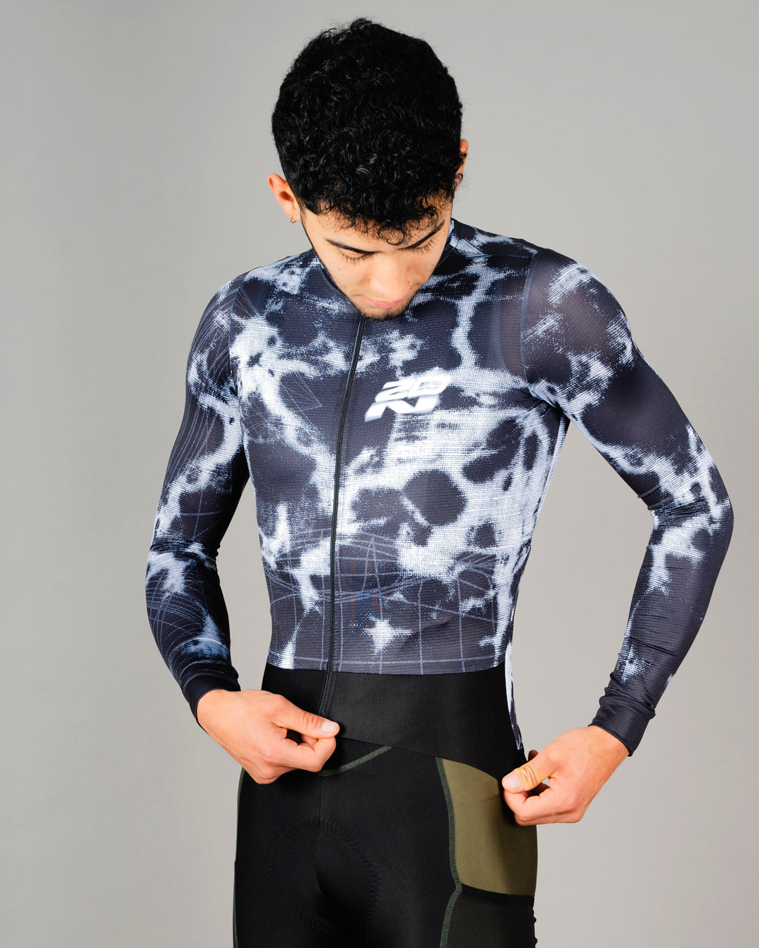 Jersey de Ciclismo Hombre Manga Larga Dark