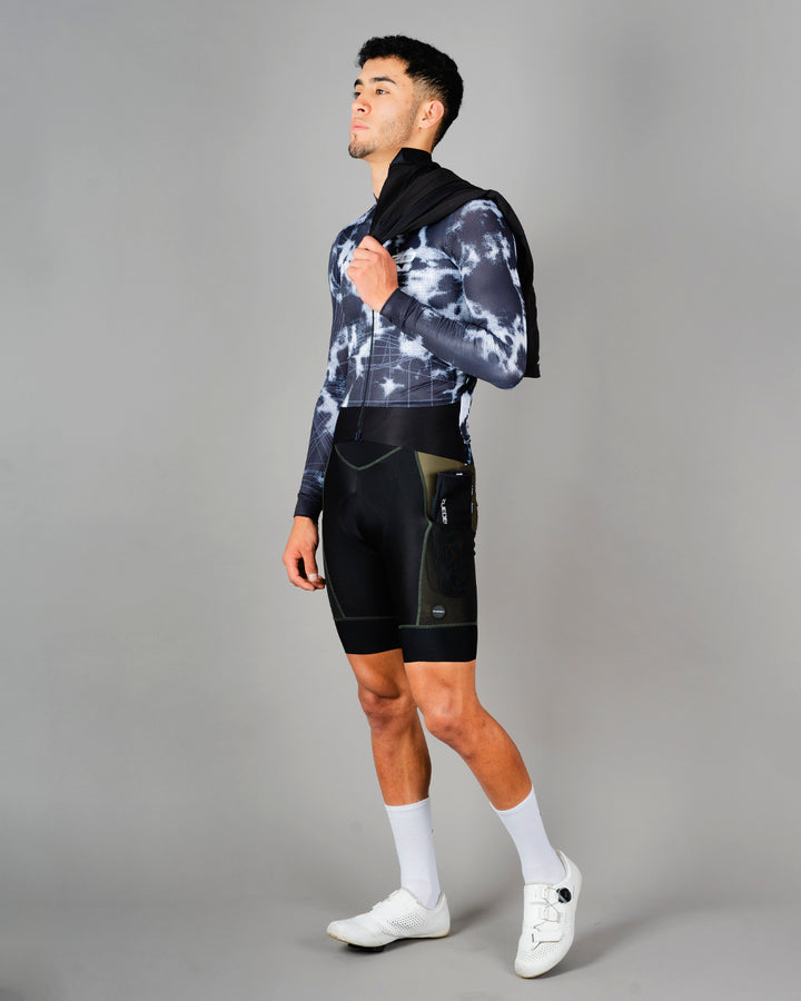 Jersey de Ciclismo Hombre Manga Larga Dark