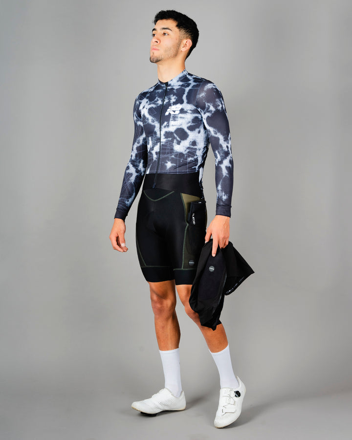 Jersey de Ciclismo Hombre Manga Larga Dark