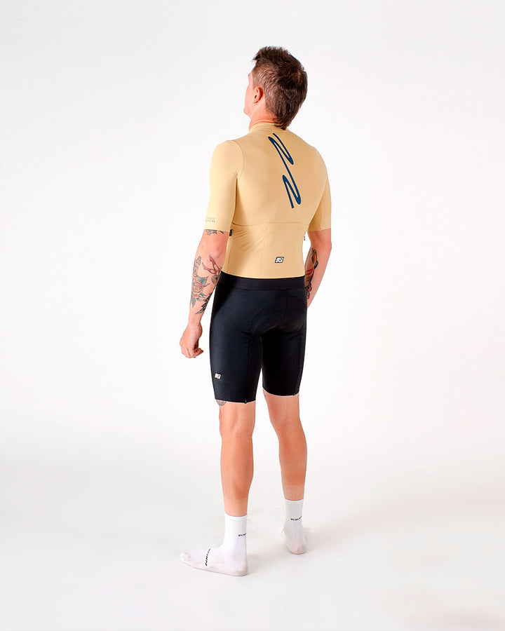 Jersey de Ciclismo Hombre Manga Corta Pulse Amarillo