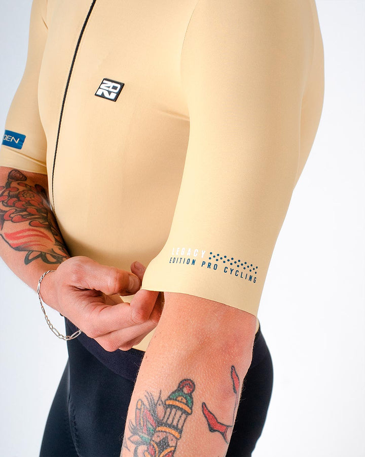 Jersey de Ciclismo Hombre Manga Corta Pulse Amarillo