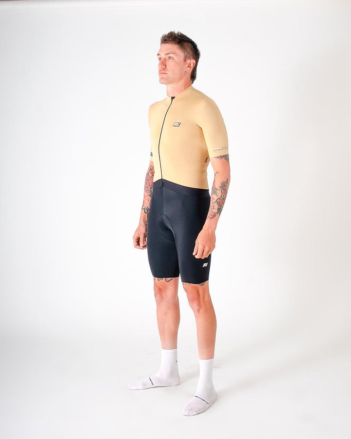 Jersey de Ciclismo Hombre Manga Corta Pulse Amarillo