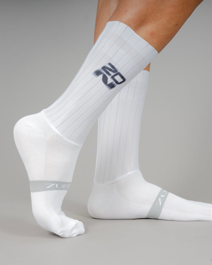 Media Ciclismo Aero Liquid White