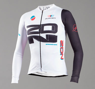 Jersey de Ciclismo Dama Manga Larga Speedsters blanca