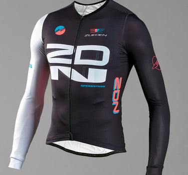 Jersey de Ciclismo Hombre Manga Larga Speedsters Negra