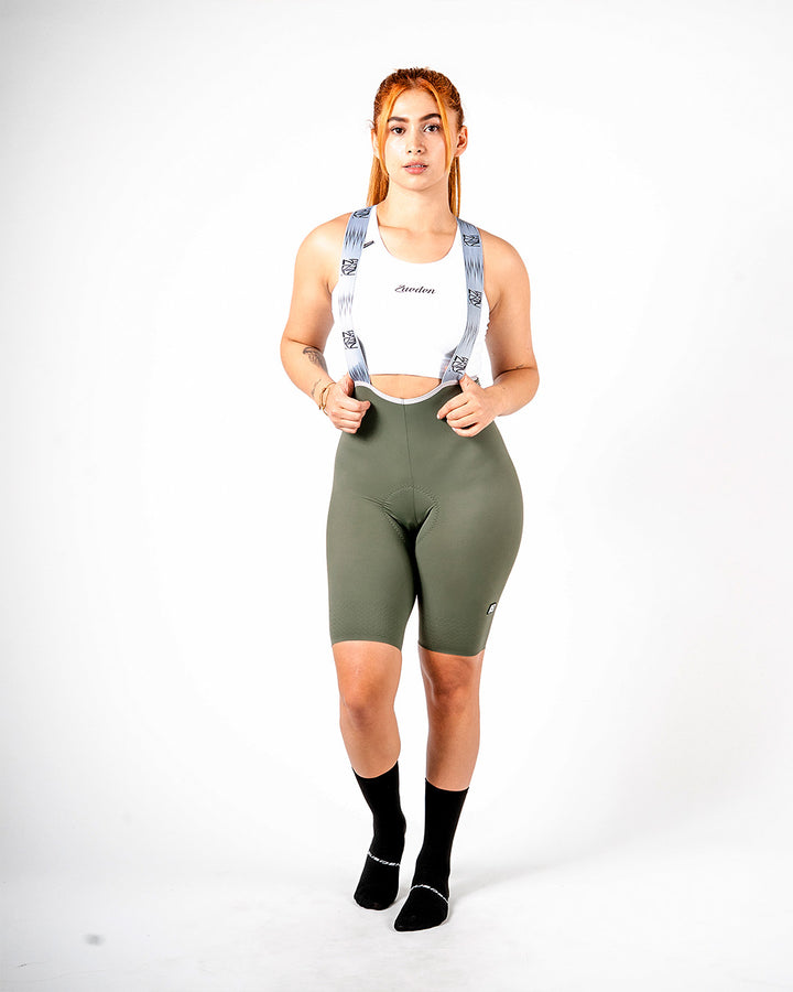 Pantaloneta Ciclismo Mujer Forge Verde Olive