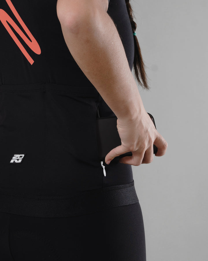 Jersey de Ciclismo Mujer Manga Corta Flame