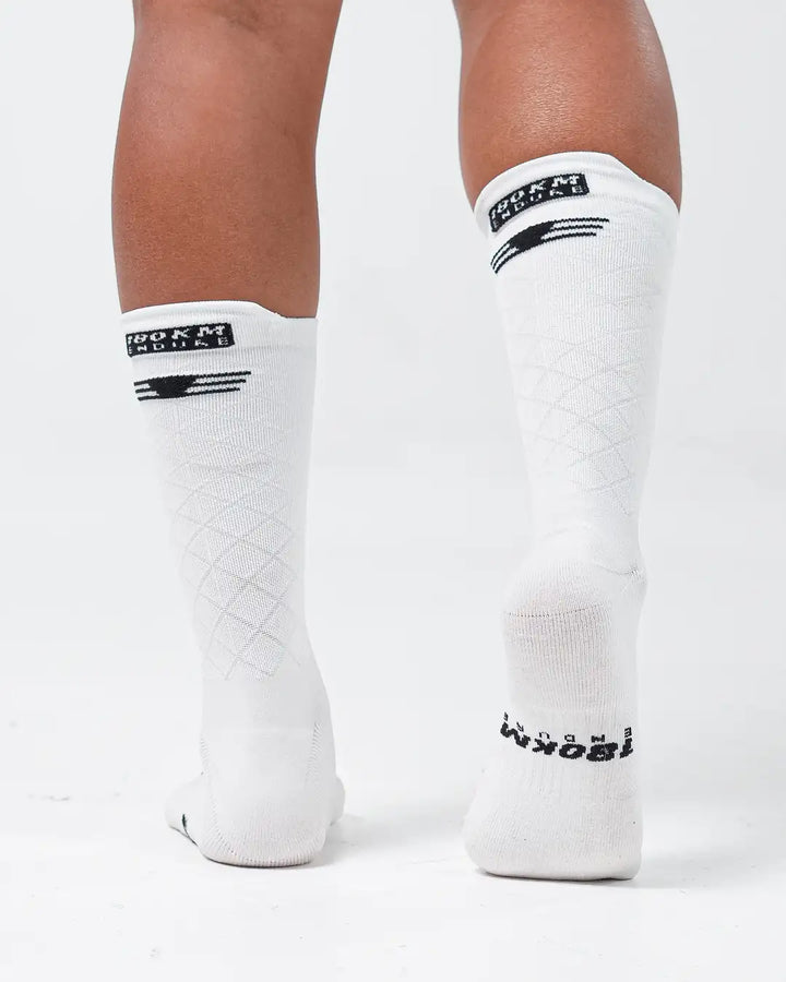 Medias de Ciclismo Endure 180 KM Blanca