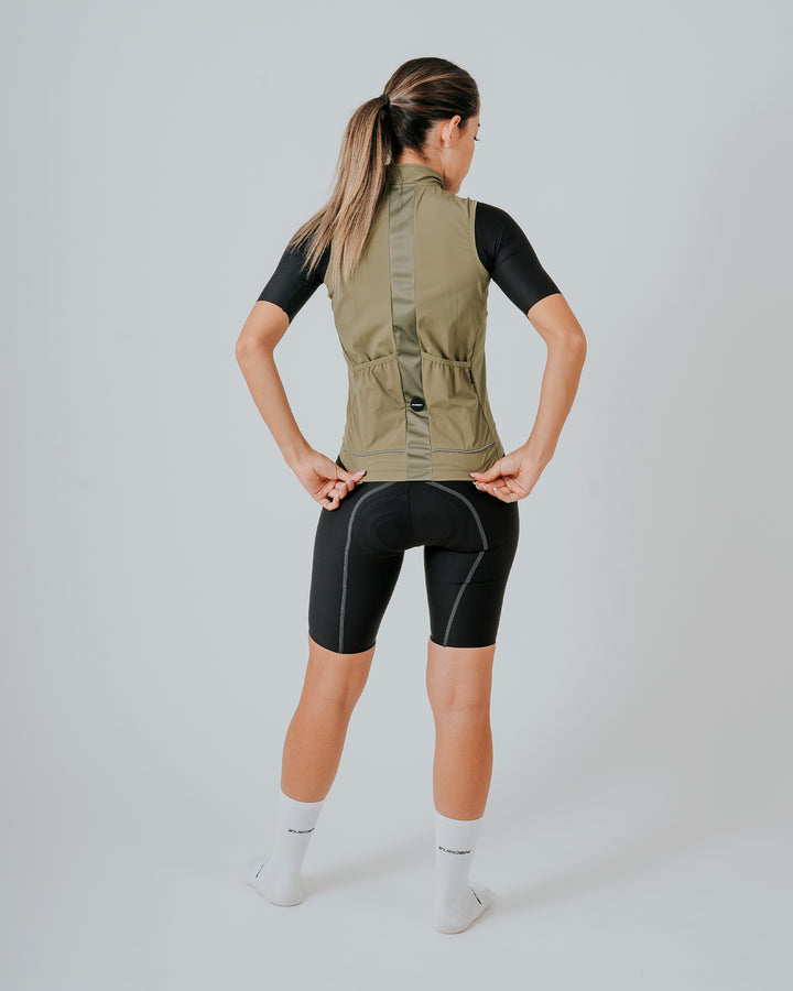 Chaleco Ciclismo Dama Cyclone Oro Rush