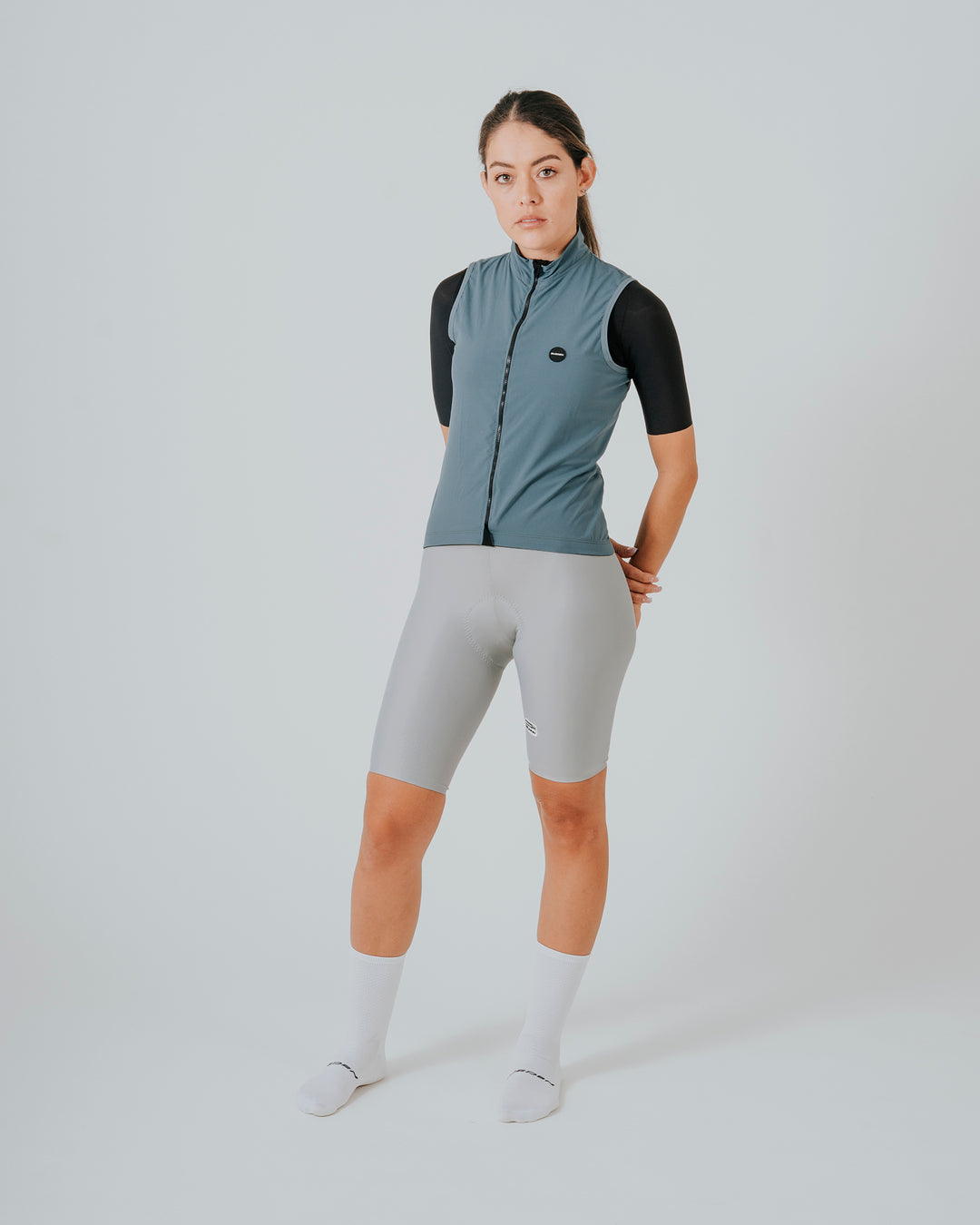 Chaleco Ciclismo Dama Cyclone Verde Volt