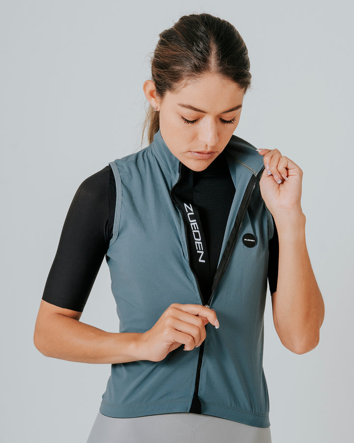 Chaleco Ciclismo Dama Cyclone Verde Volt