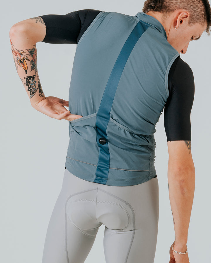 Chaleco Ciclismo Hombre Cyclone Verde Volt