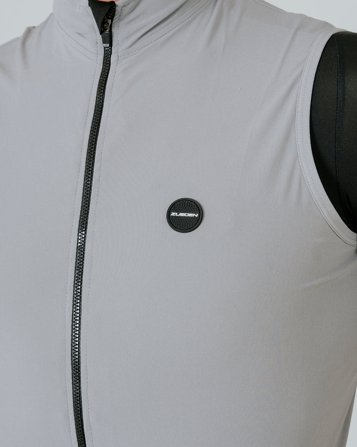 Chaleco Ciclismo Hombre Cyclone Gris Platinum