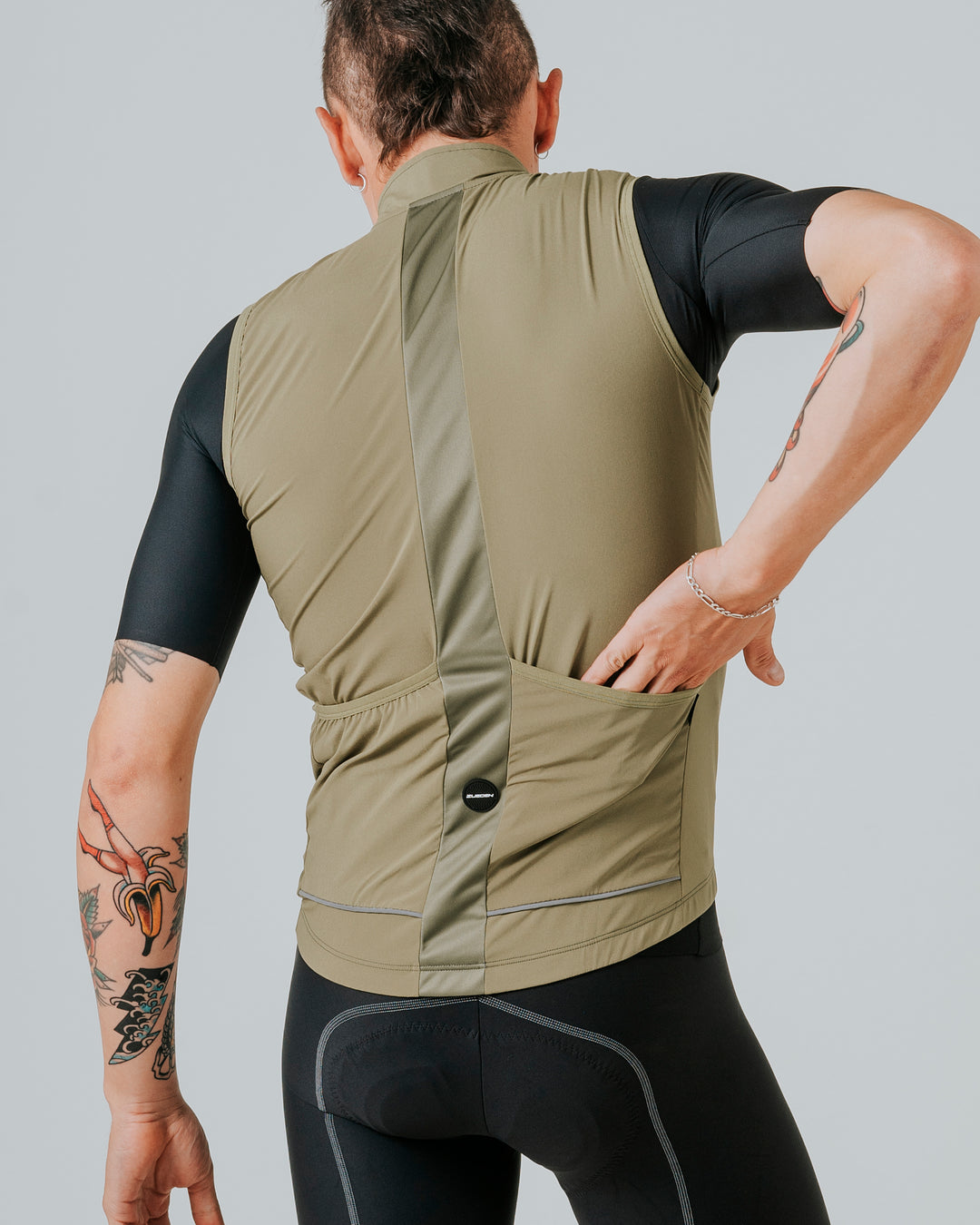 Chaleco Ciclismo Hombre Cyclone Oro Rush
