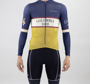 Colombia 1810 Men's Long Sleeve Cycling Jersey