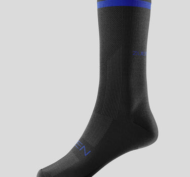 Media Ciclismo Stripe Negra Linea Azul